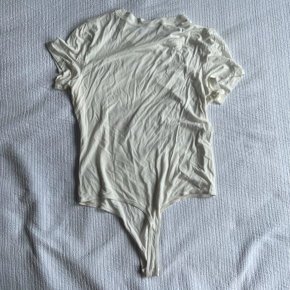 Excuse Me, I Have To Go Be Awesome Cream Bodysuit - Picture 3 of 3